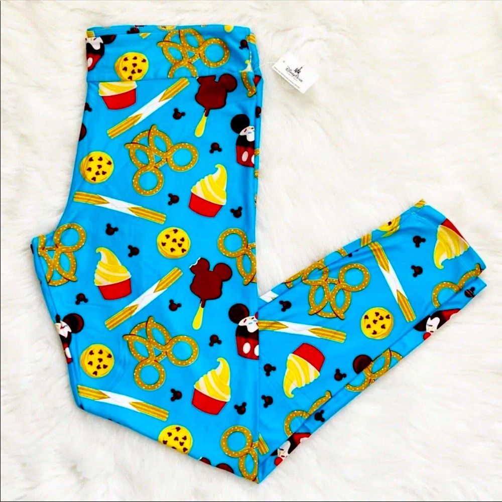 RARE! NWT Disney Parks Snack Mickey Leggings Med